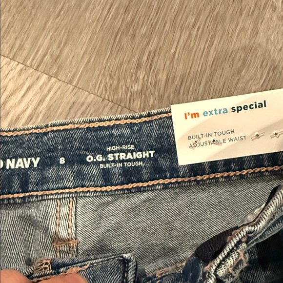 Old Navy Blue Denim Jeans for girls size 8 - Picture 5 of 6